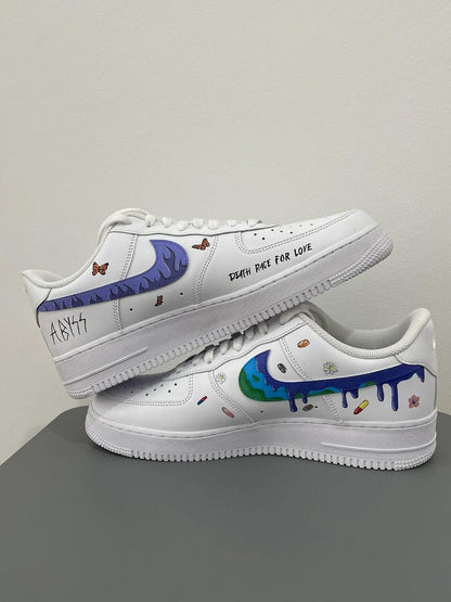 Custom Air Force 1 Dripping and Portrait