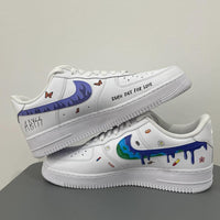 Custom Air Force 1 Dripping and Portrait
