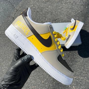 Custom Air Force 1 Gray And Yellow