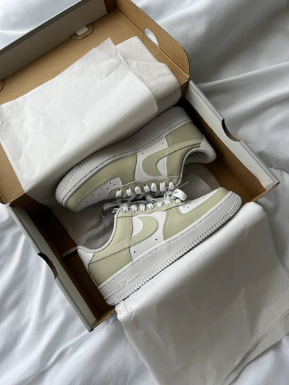 Custom Air Force 1 Light Green White