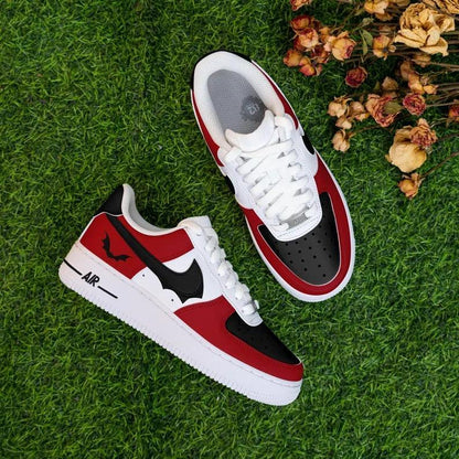 Custom Air Force 1 Red Black Bat