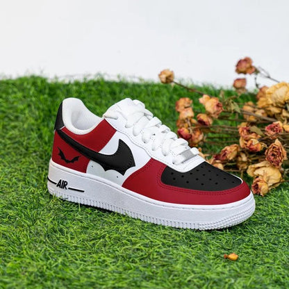 Custom Air Force 1 Red Black Bat