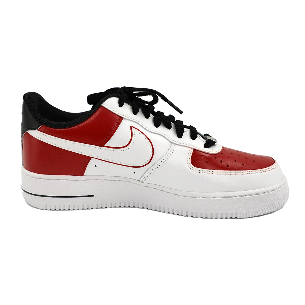 Custom Air Force 1 Red White With Off - Road Pattern