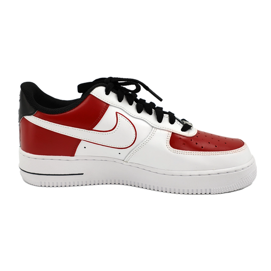 Custom Air Force 1 Red White With Off - Road Pattern