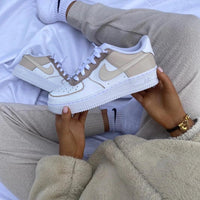 Custom Air Force 1 White Beige