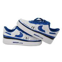 Custom Air Force 1 White Blue Ducati Logo