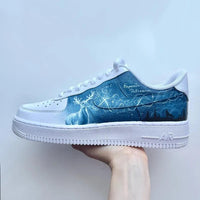 Custom Air Force 1 White Blue Hogwarts Theme