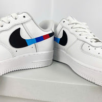 Custom Air Force 1 White BMW Logo And Stripes