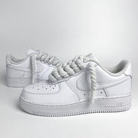 Custom Air Force 1 White Braided Laces