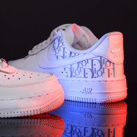 Custom Air Force 1 White Dior Pattern