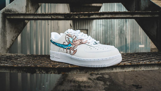 Custom Air Force 1 White Octopus Cartoon