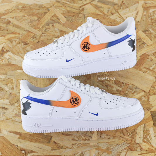 Custom Air Force 1 White With Dragon - Ball Z Theme