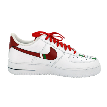 Custom Air Force 1 White With Ferrari And Shell Logos