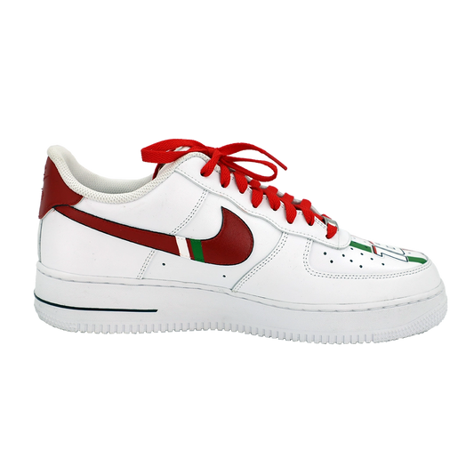 Custom Air Force 1 White With Ferrari And Shell Logos