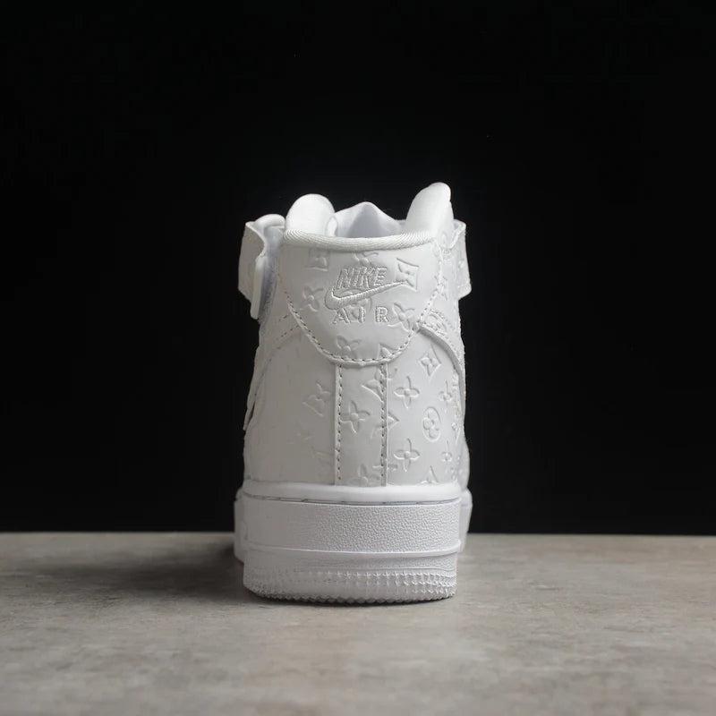 Custom Air Force 1 White With LV Embossing
