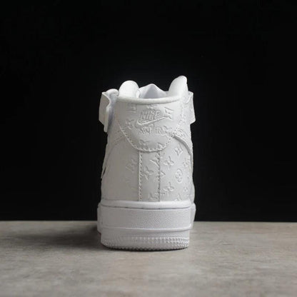 Custom Air Force 1 White With LV Embossing
