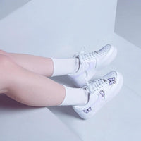 Custom Air Force 1 White With Purple Butterflies