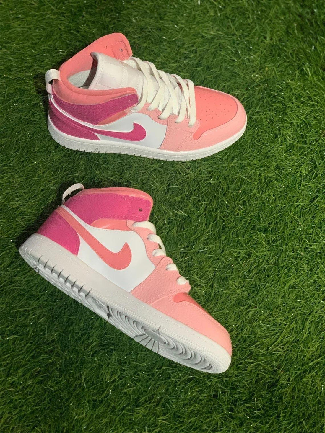 Custom Air Jordan 1 Baby Pink And Magenta