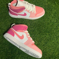 Custom Air Jordan 1 Baby Pink And Magenta