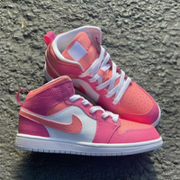 Custom Air Jordan 1 Baby Pink White Color