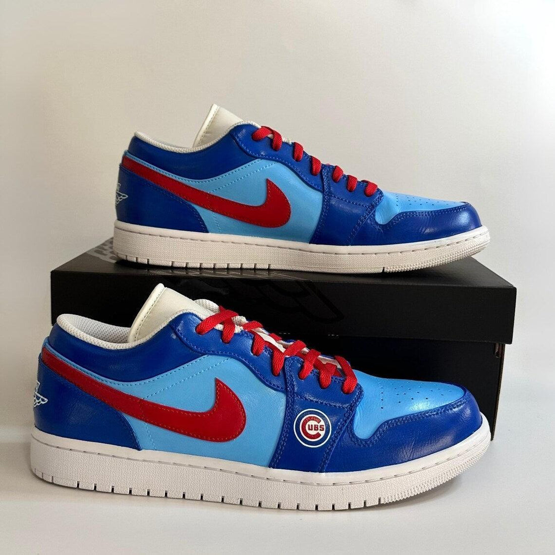 Custom Air Jordan 1 Baby Red Cubs Theme Low