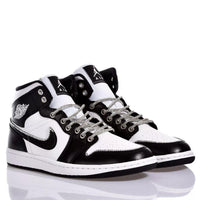 Custom Air Jordan 1 Black and White With Rhinestones