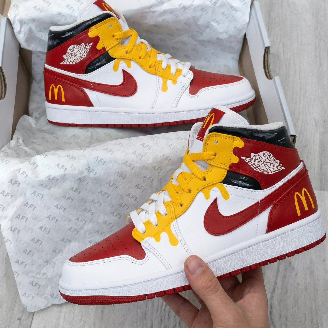 Custom AJ 1s Shoes McDonald&