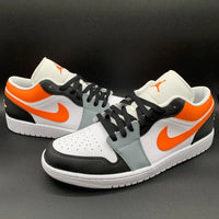 Custom AJ 1s Shoes Orange Black Colorway