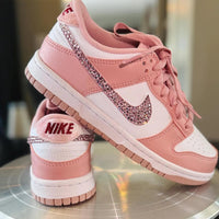 Custom Dunk Baby Pink Rhinestones Design