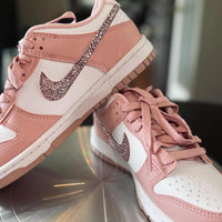 Custom Dunk Baby Pink Rhinestones Design