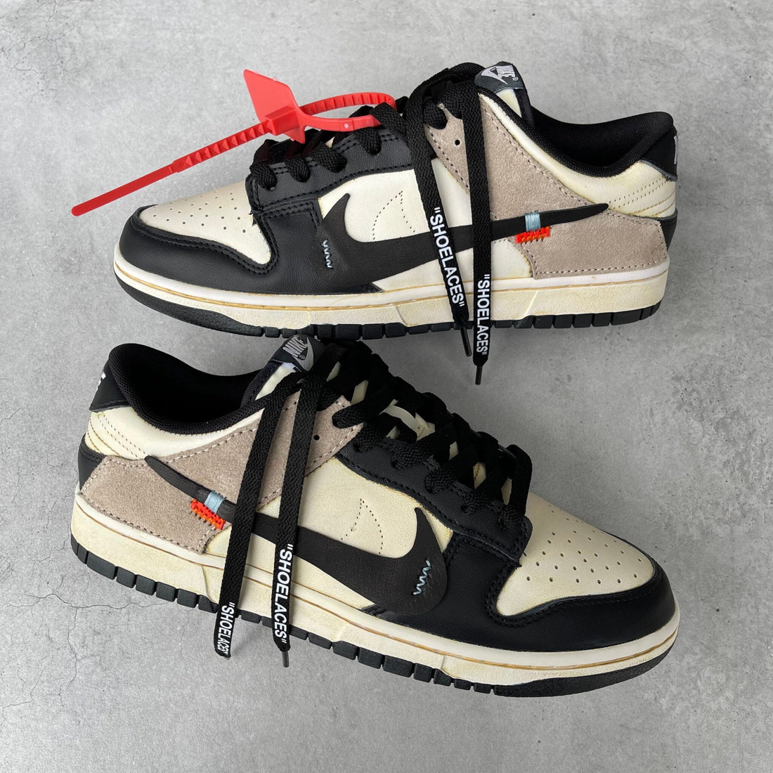 Custom Dunk Black Beige