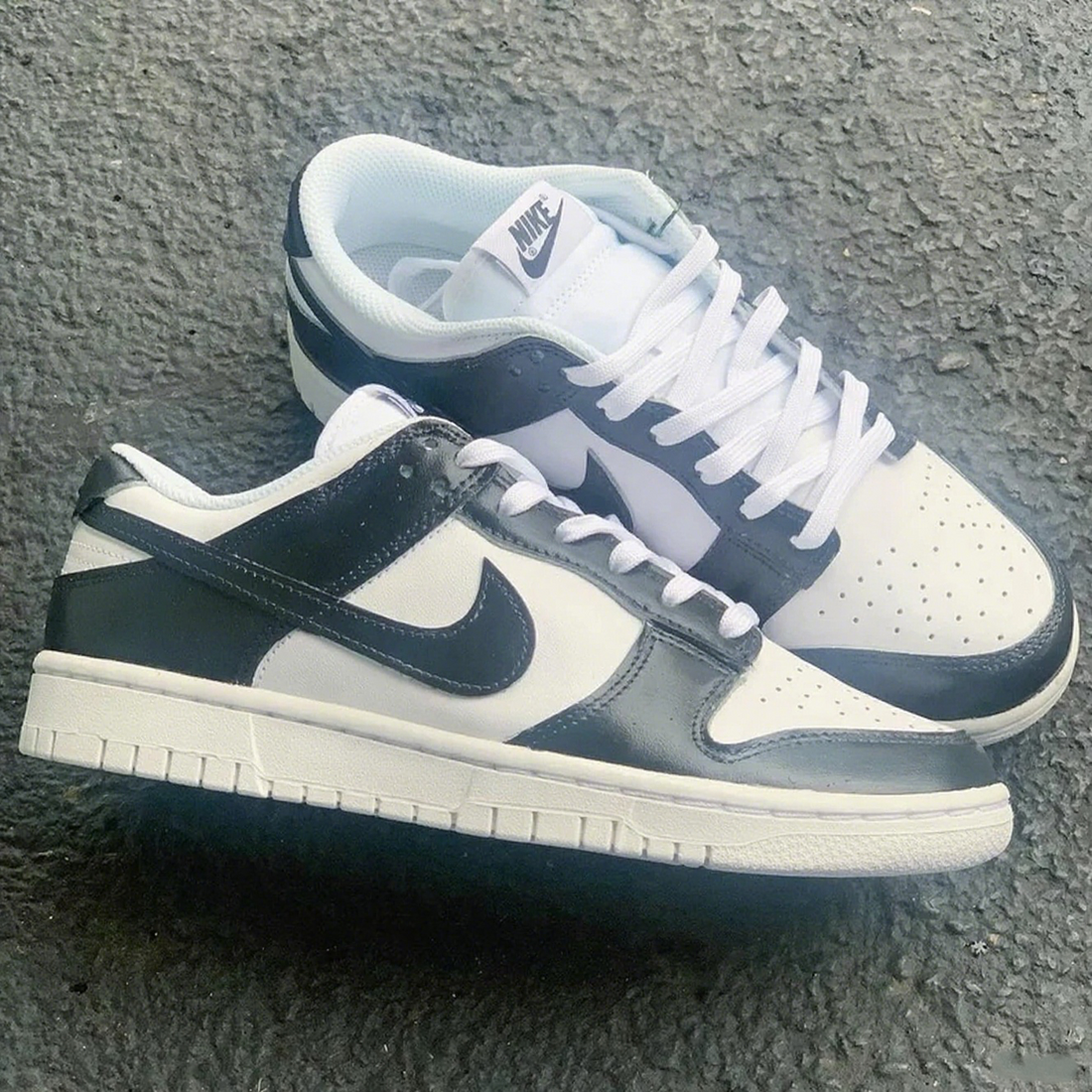 Custom Dunk Black White Color