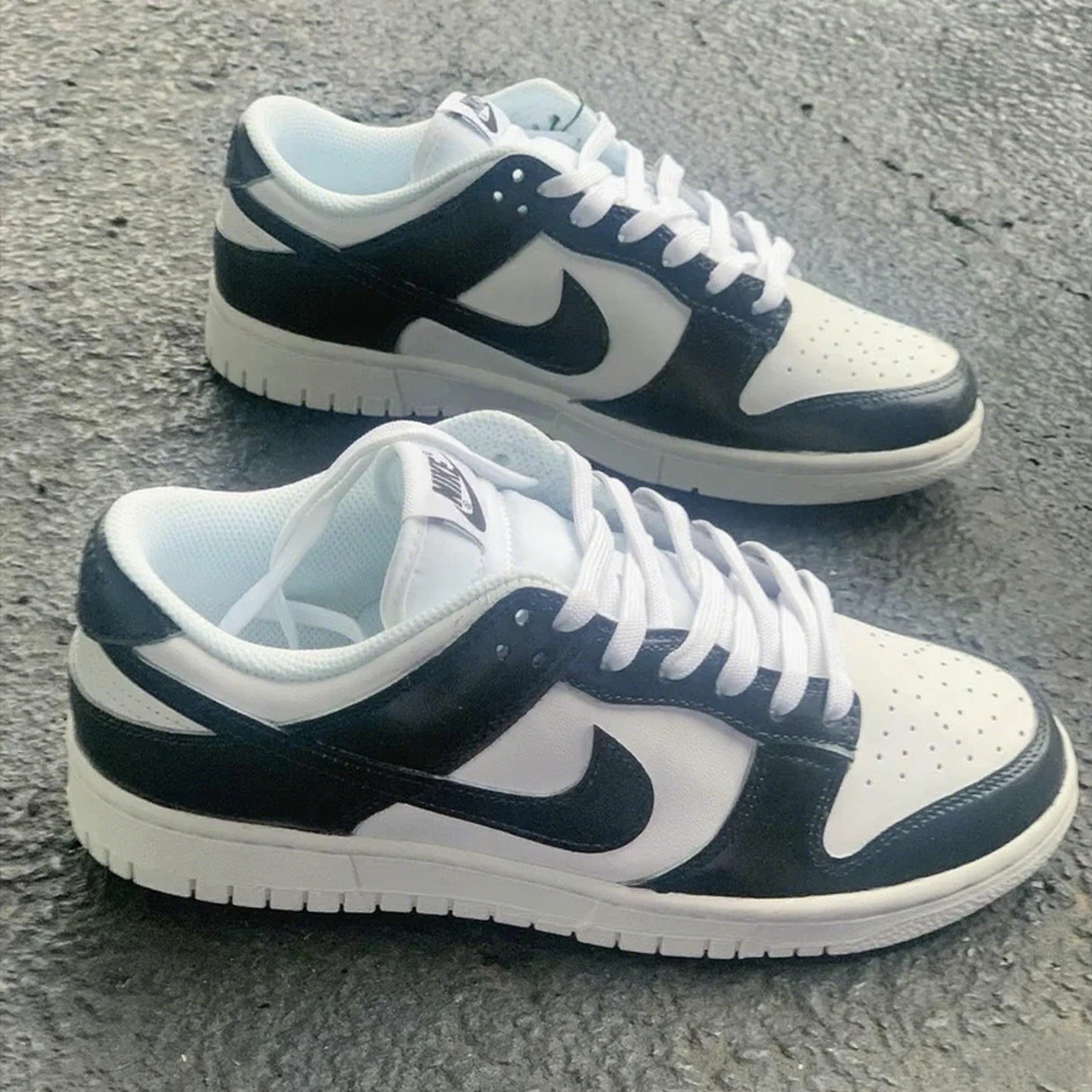 Custom Dunk Black White Color