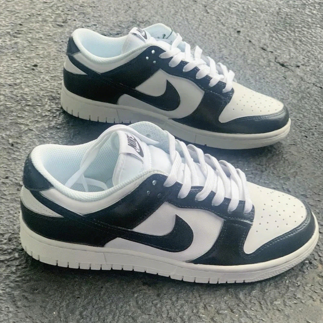 Custom Dunk Black White Color