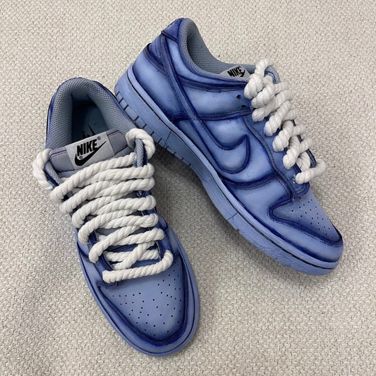 Custom Dunk Blue Chunky Laces