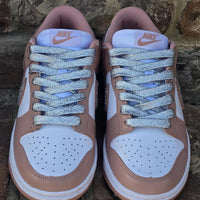 Custom Dunk Brown White With Rhinestones