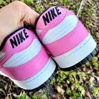 Custom Dunk Pink Black White Color