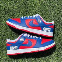 Custom Dunk Red Blue New York Giants Theme