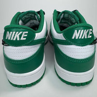 Custom Dunk White Green Rhinestones Satin Laces