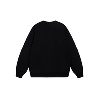 Custom Embroidery Nike Sweatshirt Black White Floral