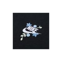 Custom Embroidery Nike Sweatshirt Black With Blue Florals