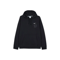 Custom Embroidery Nike Sweatshirt Black With Cat Leaf Pattern