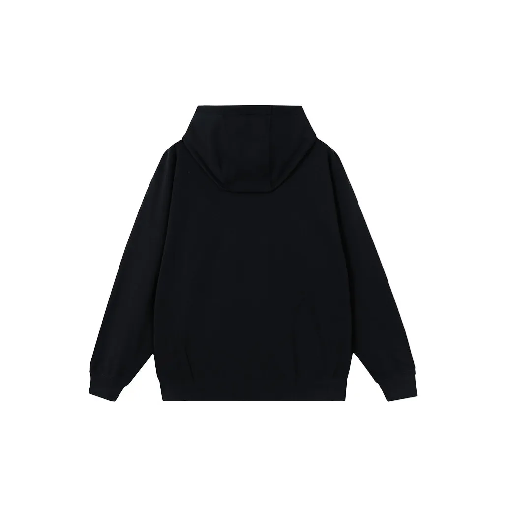 Custom Embroidery Nike Sweatshirt Black With Red Floral Emblem