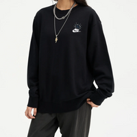 Custom Embroidery Nike Sweatshirt Fireworks Black
