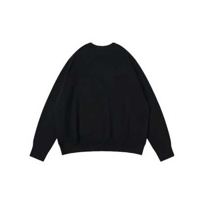 Custom Embroidery Nike Sweatshirt Floral Crescent Design Black