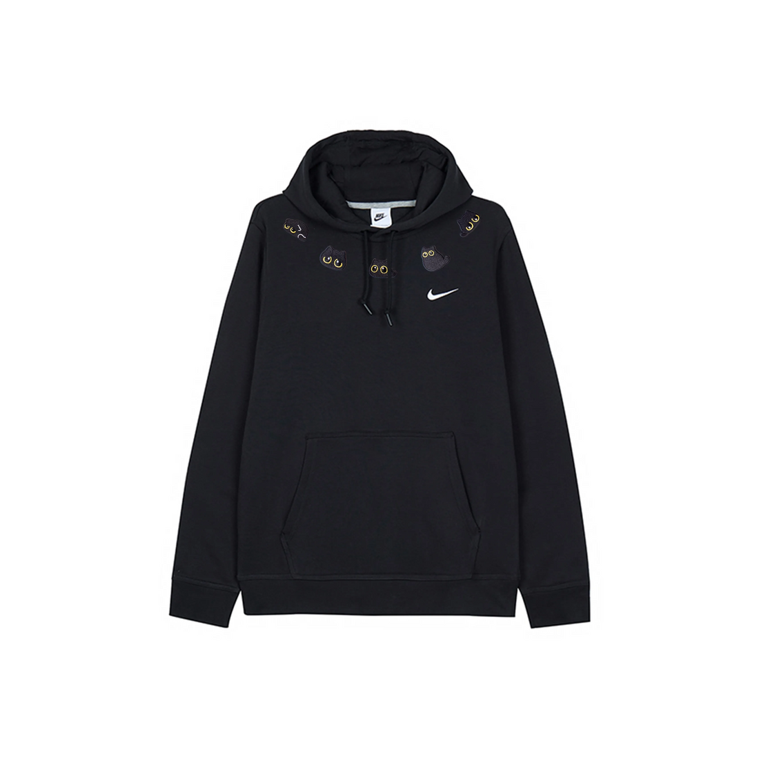 Custom Embroidery Nike Sweatshirt With Black Cats