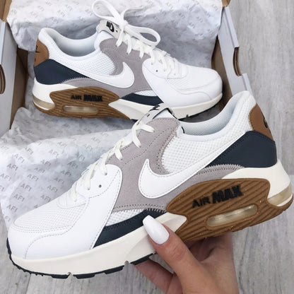 Custom Nike Air Max Shoes Suede Accents Navy Tan