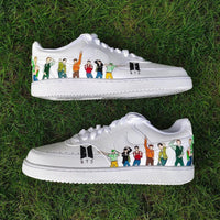 Custom Nike Court Vision White Multicolor BTS Theme