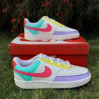 Custom Nike Court Vision White Multicolor Panel