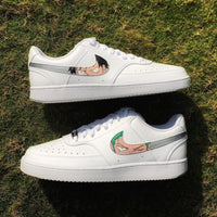 Custom Nike Court Vision White One Piece Anime Character